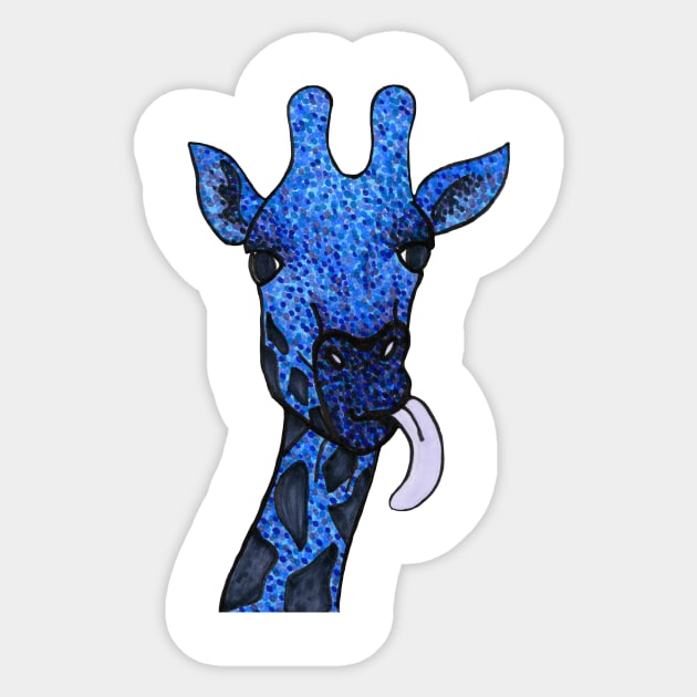 Giraffes are majestic creatures Sticker by suzzincolour